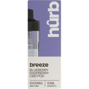 hûrb breeze CBD REFILL POD (1000mg) - Blueberry Raspberry